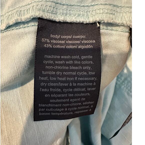 Tommy Hilfiger Women's High Rise Daytime Cropped Pants Blue Size XL NWT - Picture 8 of 10